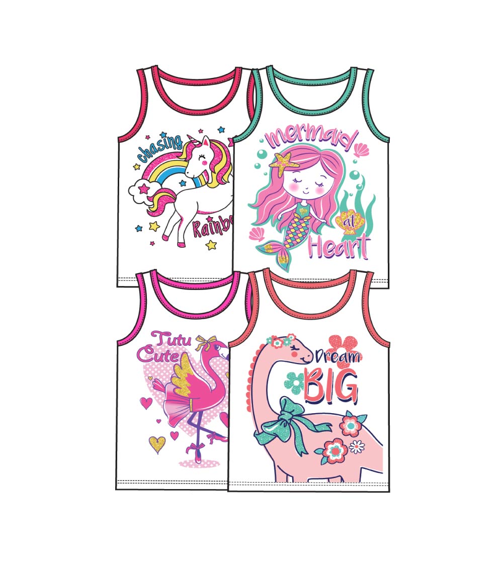 Girls Layette Tops - Size: 12-24 MTHS - 0000901