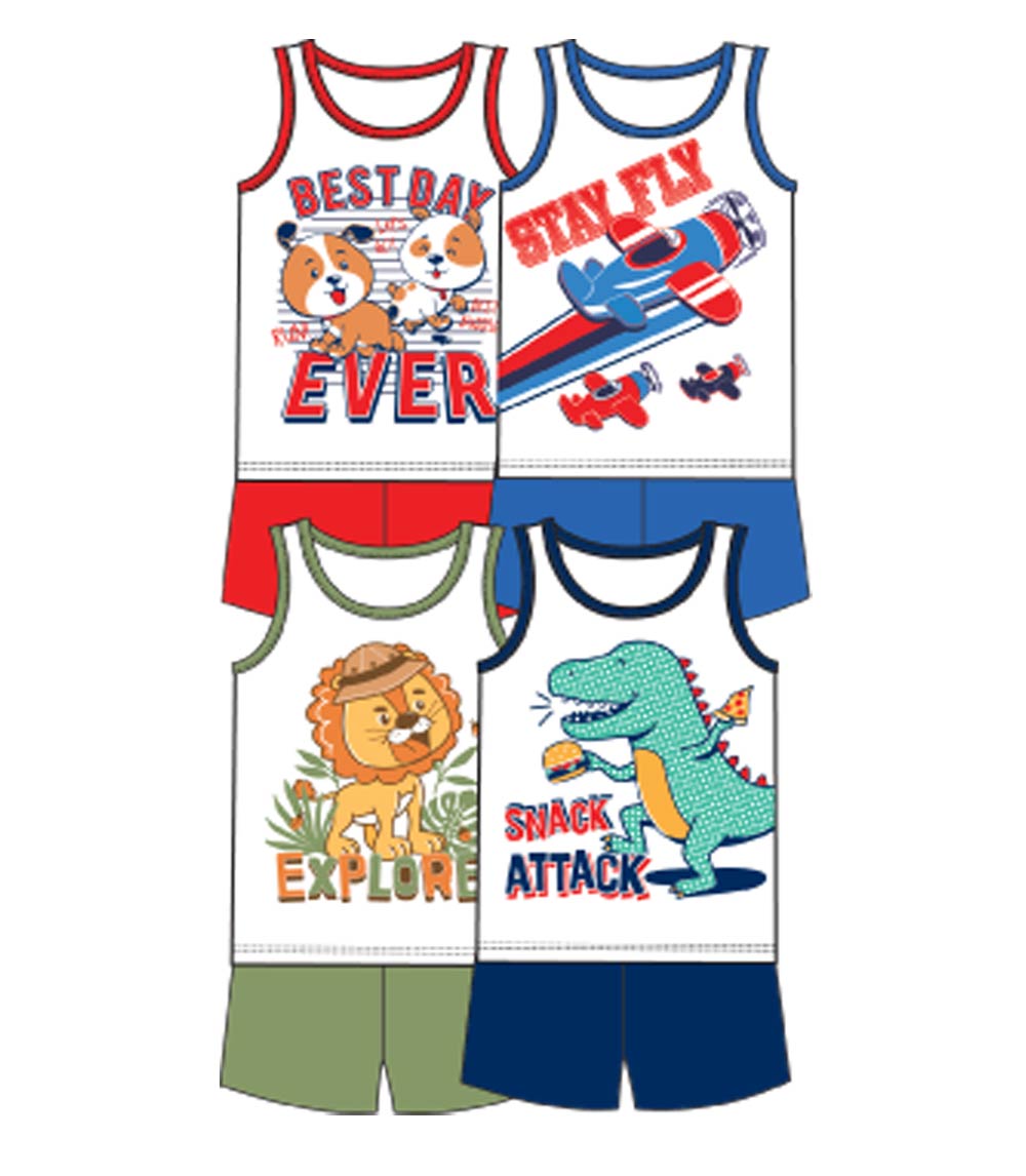 TEDDY BOOM Newborn Layette Tank Sets - 0100100