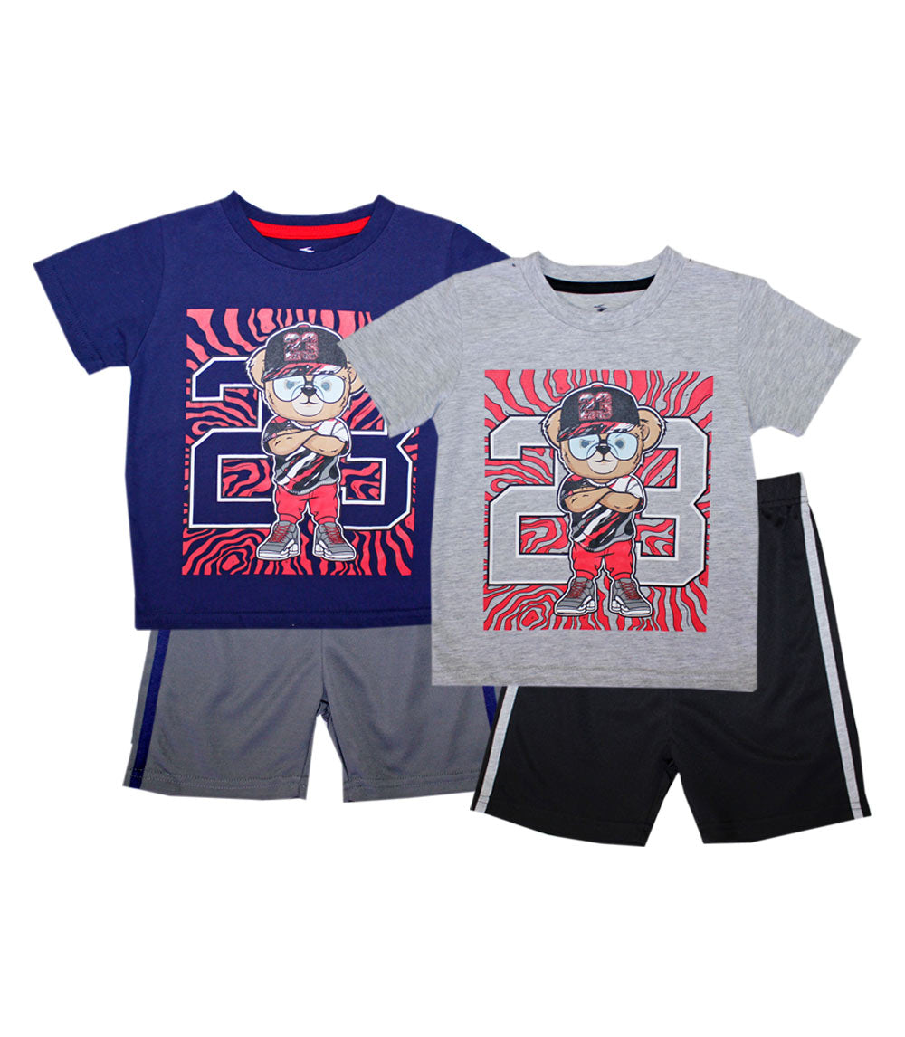 S1OPE Jersey Top Bear 23 Screen Athletic Shorts-1322788