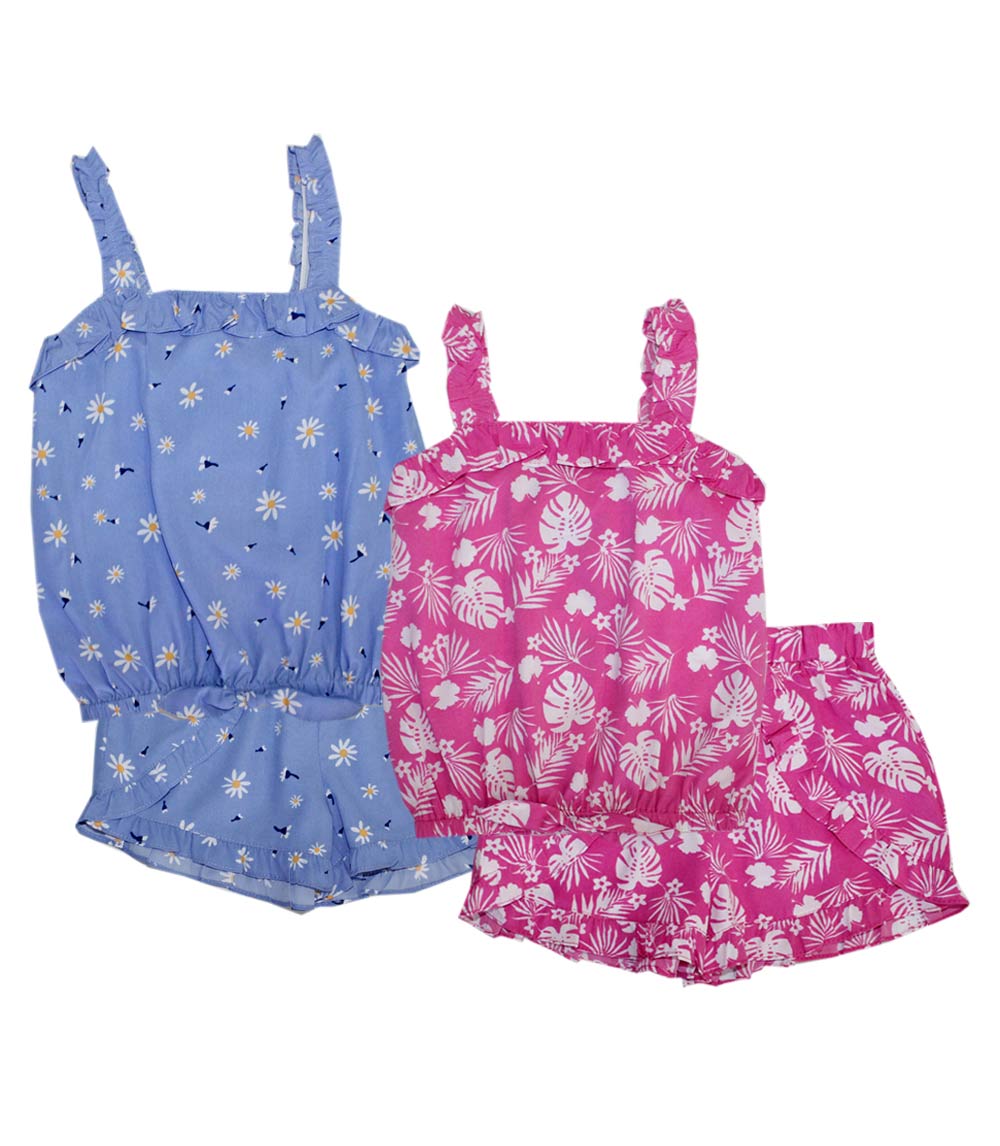 GIRLS PINK Ruffle Tie Front Top and Shorts-2807502