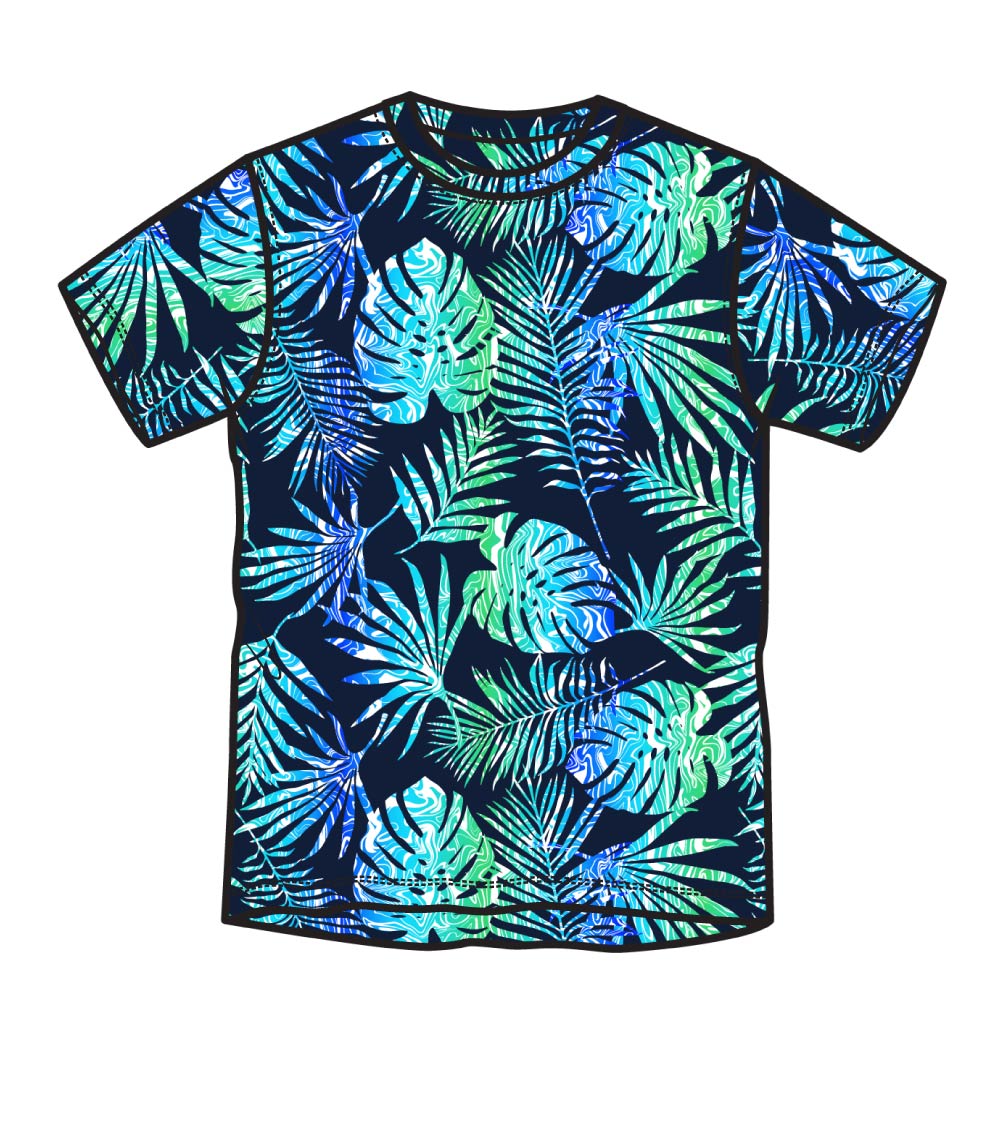 Boys Performance Short Sleeve Nature Tree Leaves Graphic-7506588