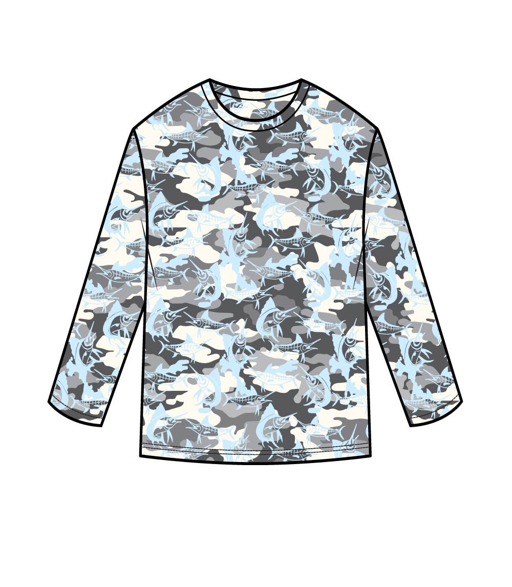 Men Performance Top Swordfish All Over Print - 7614109