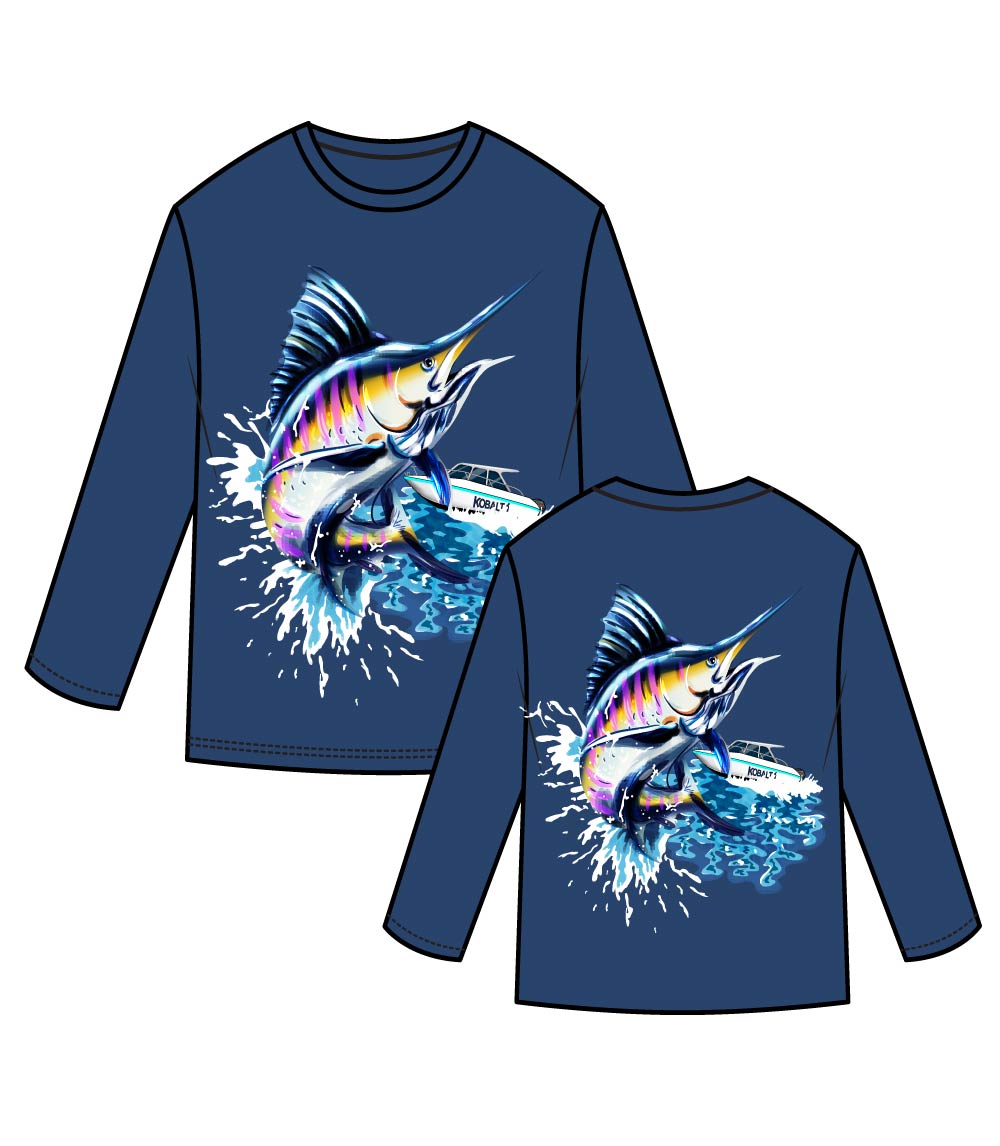 Men Performance Top Marlin Fish Graphic-7653909