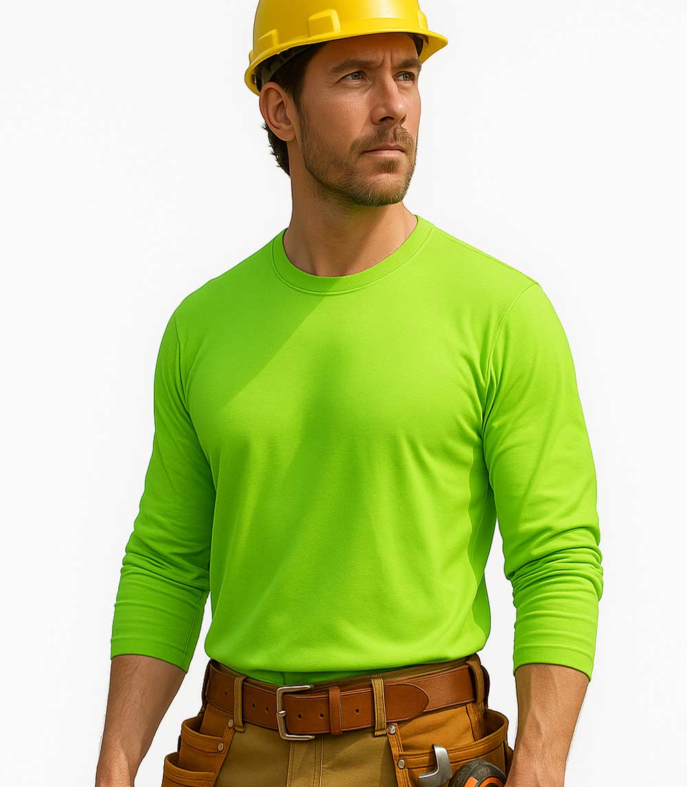 Performance L/S Crew Neck Neon Green - 7636009
