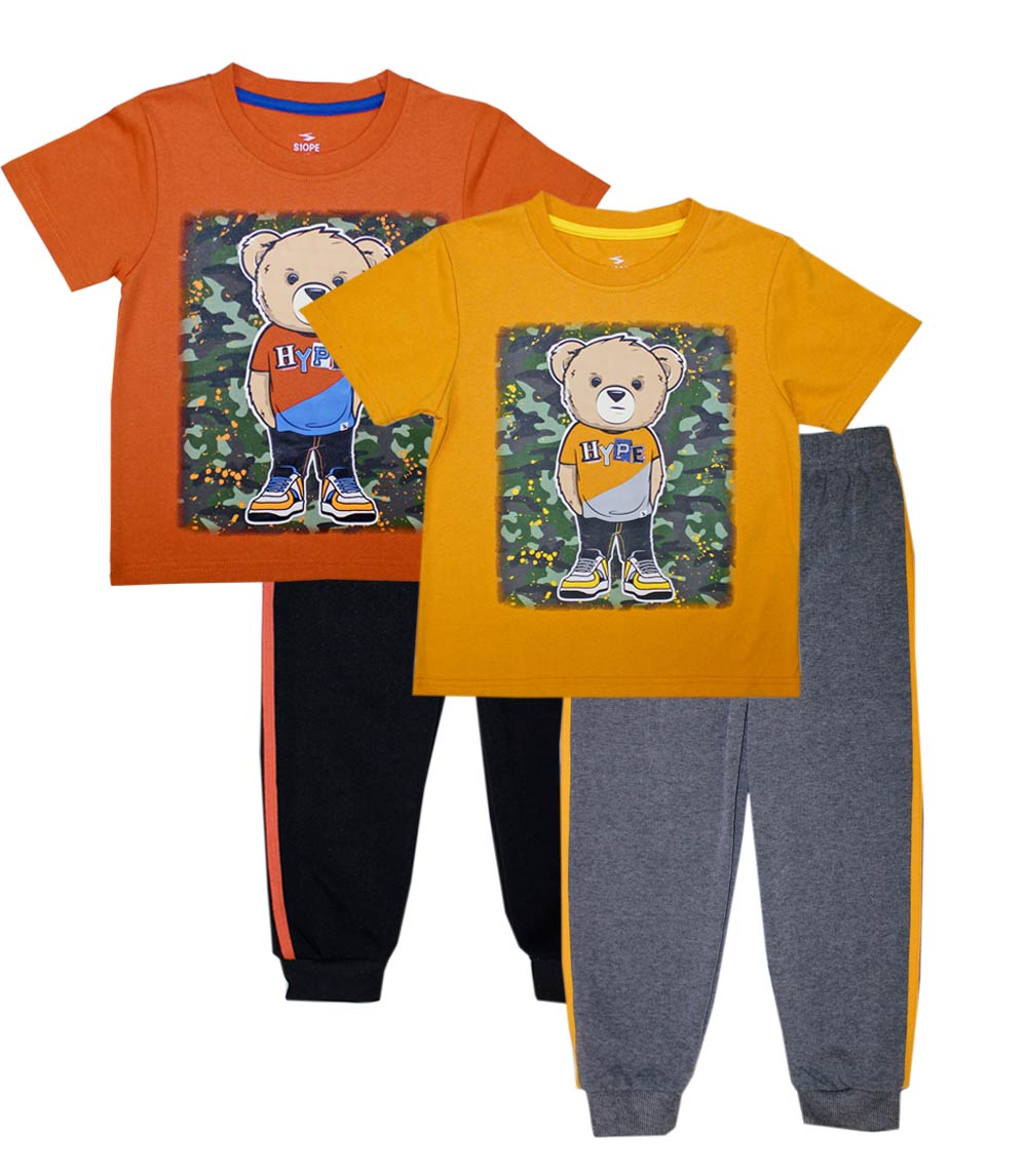 S1OPE Bear Screen Top w Jogger Pant-6268602