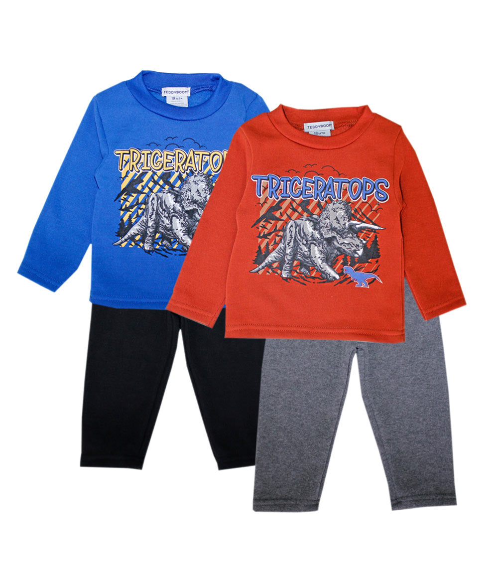 TEDDY BOOM Dinosaur Crew Neck Fleece Set-8221601