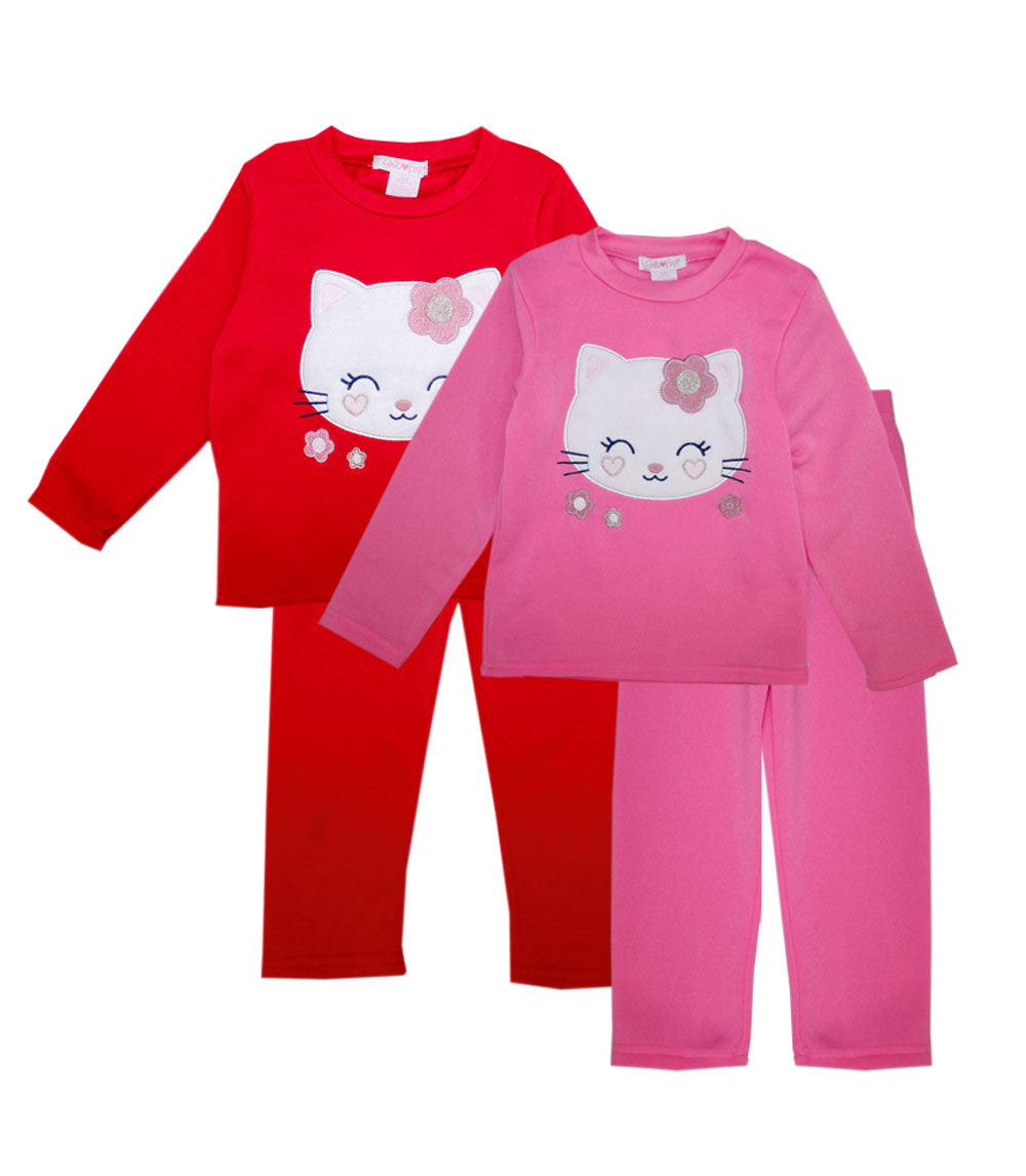 GIRLS PINK Cat Applique Crew Neck Fleece-8796101