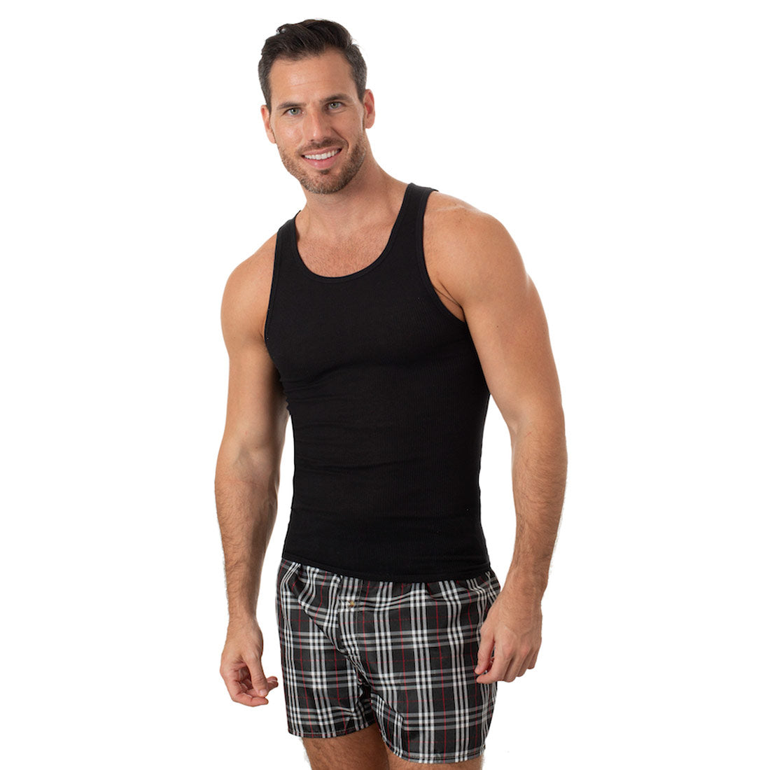 Men's A-Shirt - 3pk Black Minimum 6 Dozen - 92605