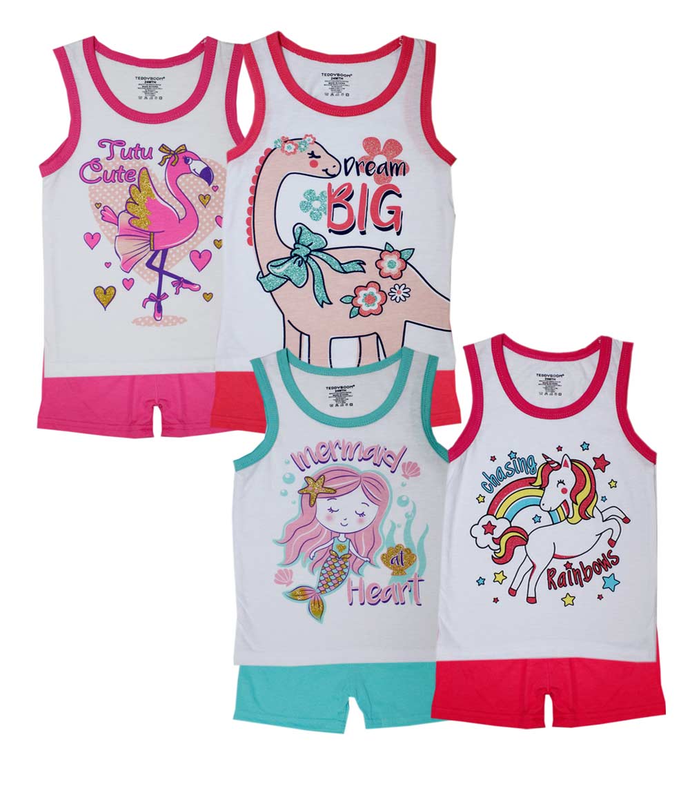 TEDDYBOOM Toddler Layette Tank Sets (4 DZ Minimum) - 0400502