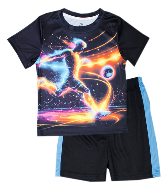 S1OPE Top Soccer Player Screen w Mesh Athletic Shorts-1327288