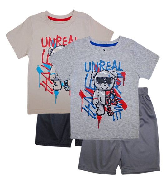 S1OPE Jersey Top Half Unreal Bear Screen Athletic Shorts-1369702
