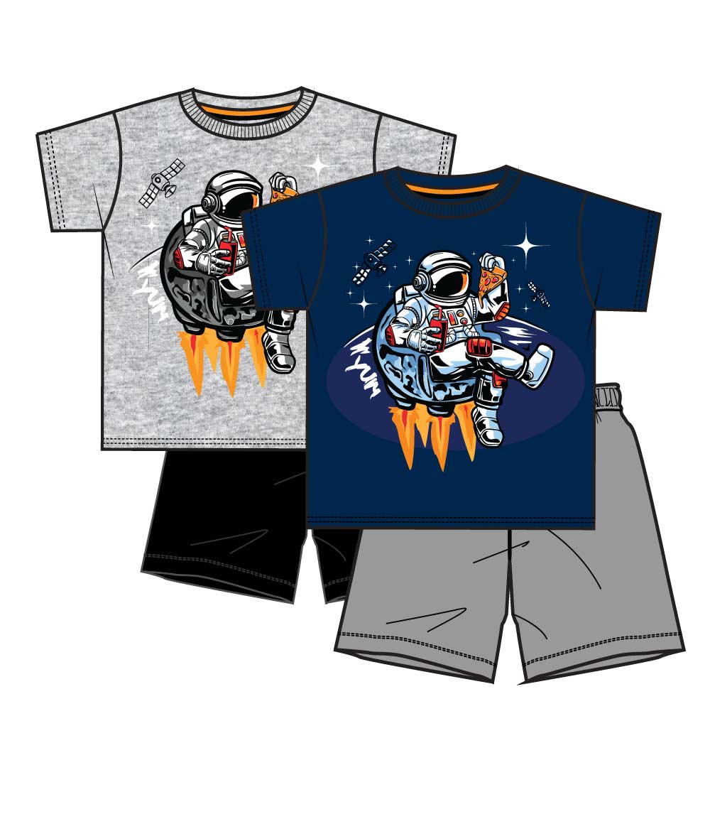 S1OPE Jersey Top Astronaut In Space Screen Athletic Shorts-1395301