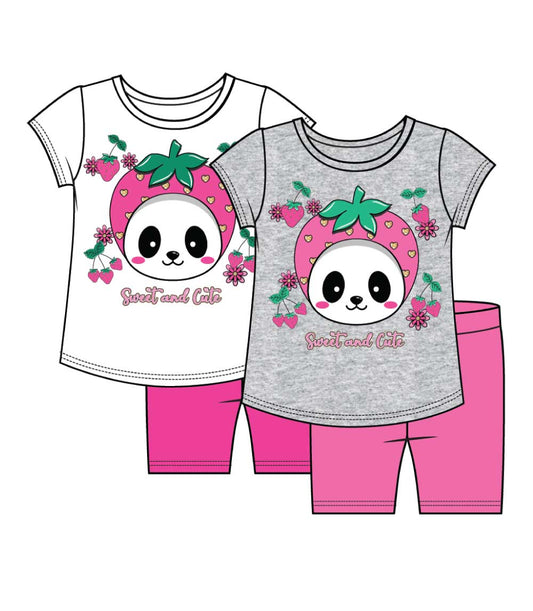 GIRLS PINK Sweet and Cute Screen Top and Biker Legging Set-2274201