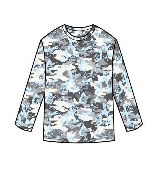 Men Performance Top Swordfish All Over Print - 7614109