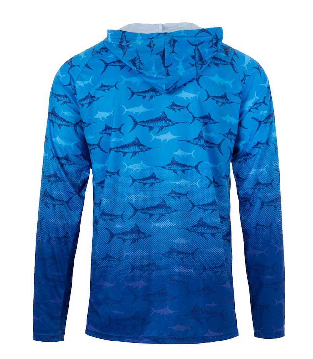Boys Performance Hoodie Top Fish All Over Print-7623688