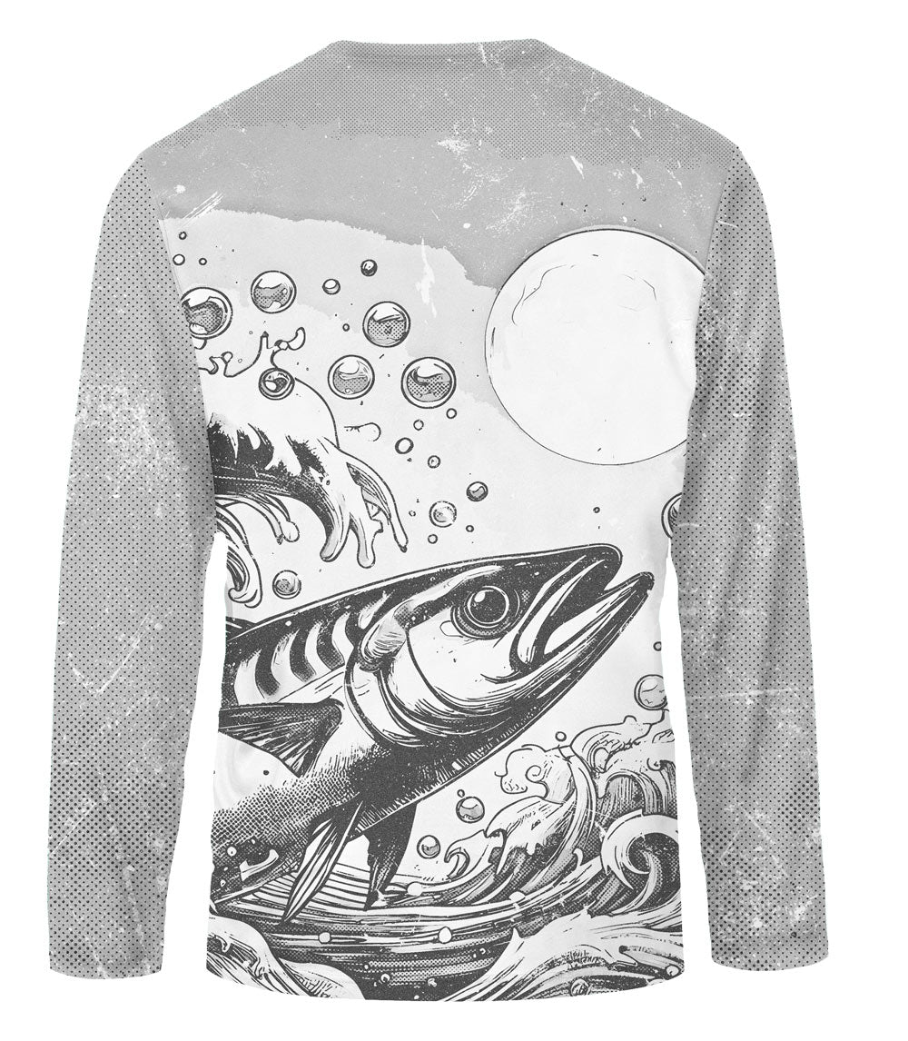 Boys Performance Top Fish Waves Design-7645302