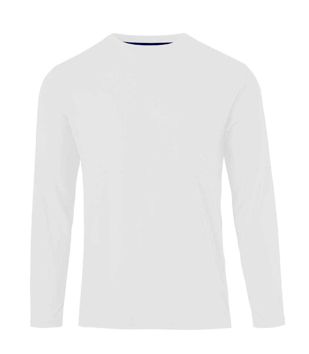 Boys Performance L/S Crew Neck White - 7648504