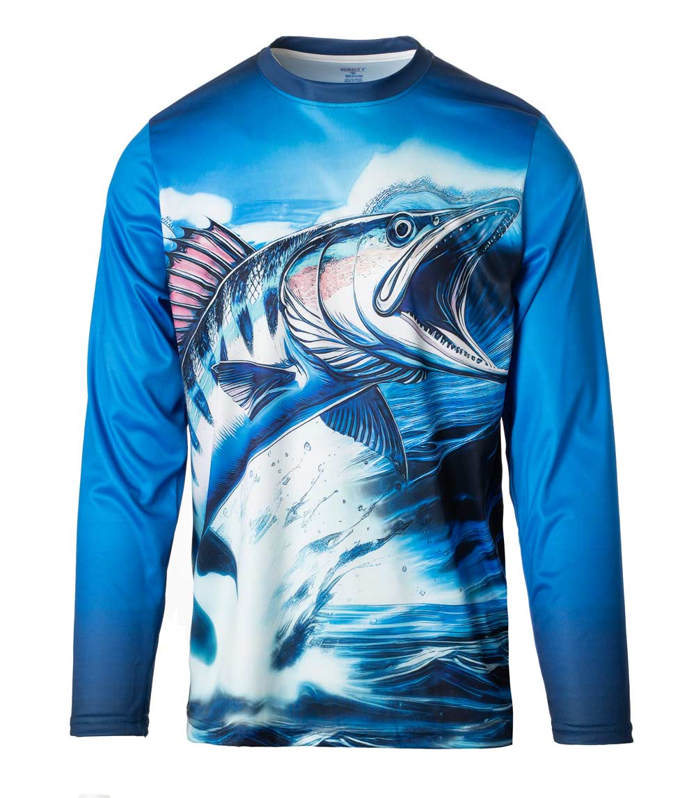 Boys Performance Top Fish Waves Design-7658788