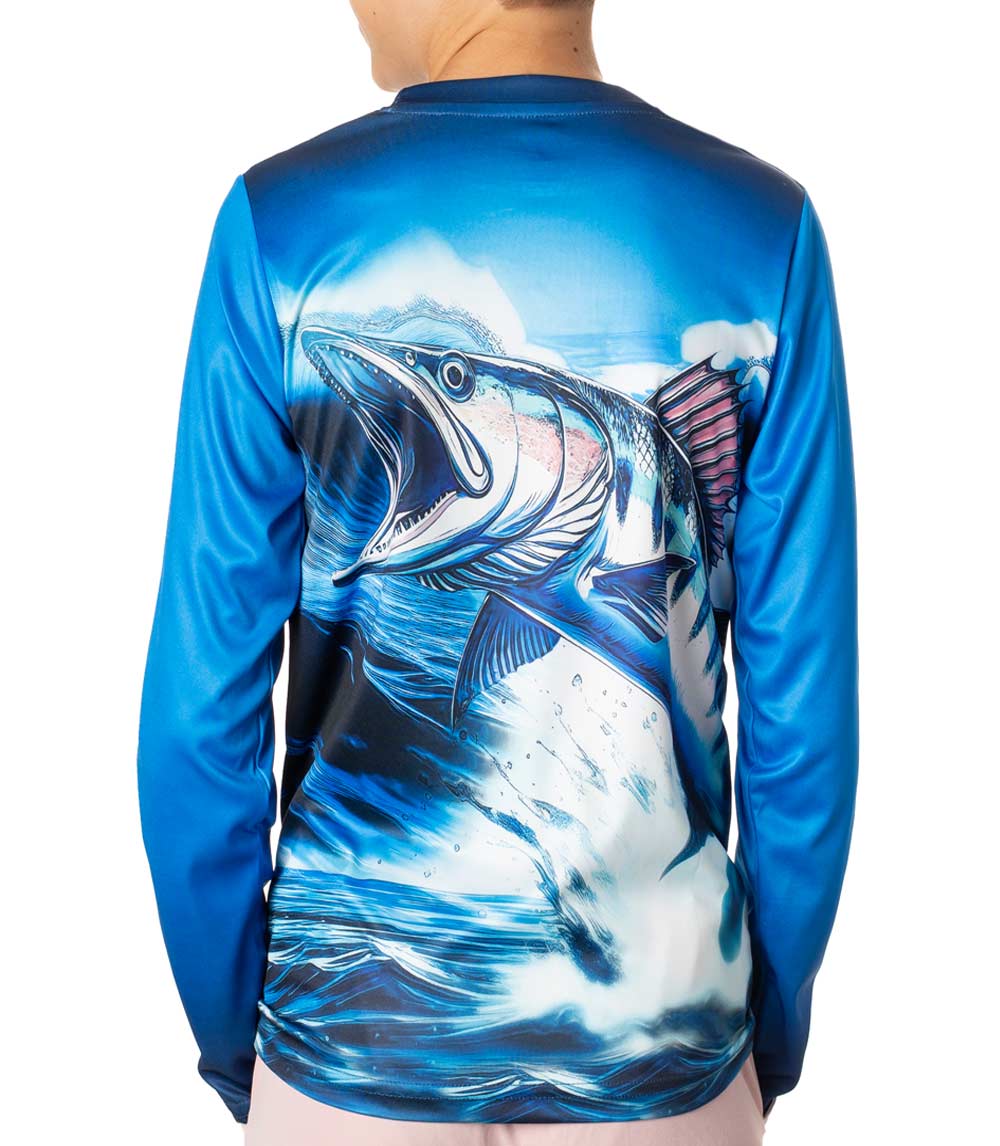 Boys Performance Top Fish Waves Design-7658788