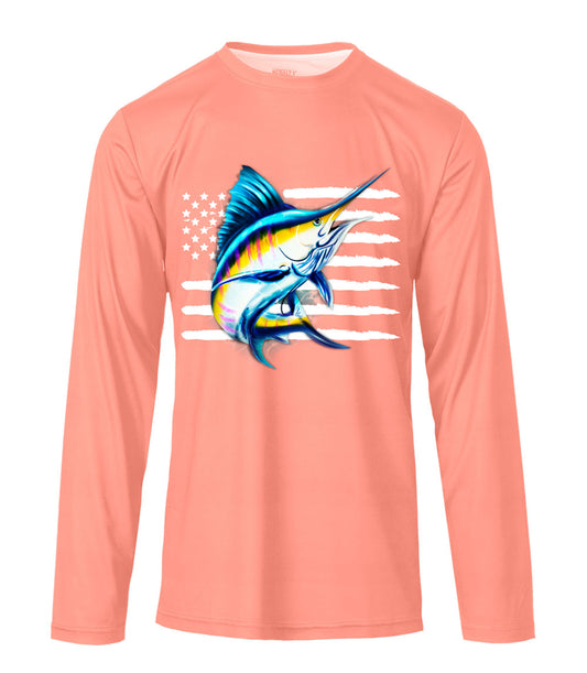 Men Performance Top Marlin Fish Graphic-7686309