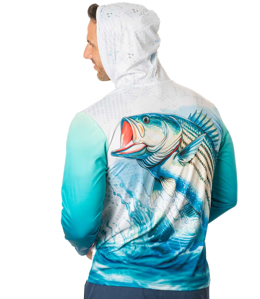 Men Performance Hoodie Top Fish Graphic-7691609