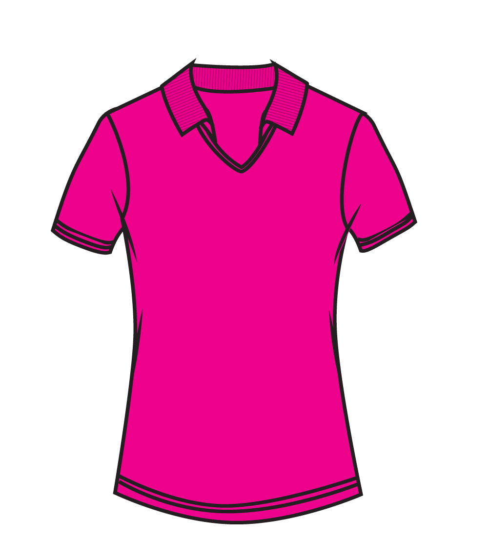 Polo deportivo de manga 3/4 para mujer, blanco - 9306909
