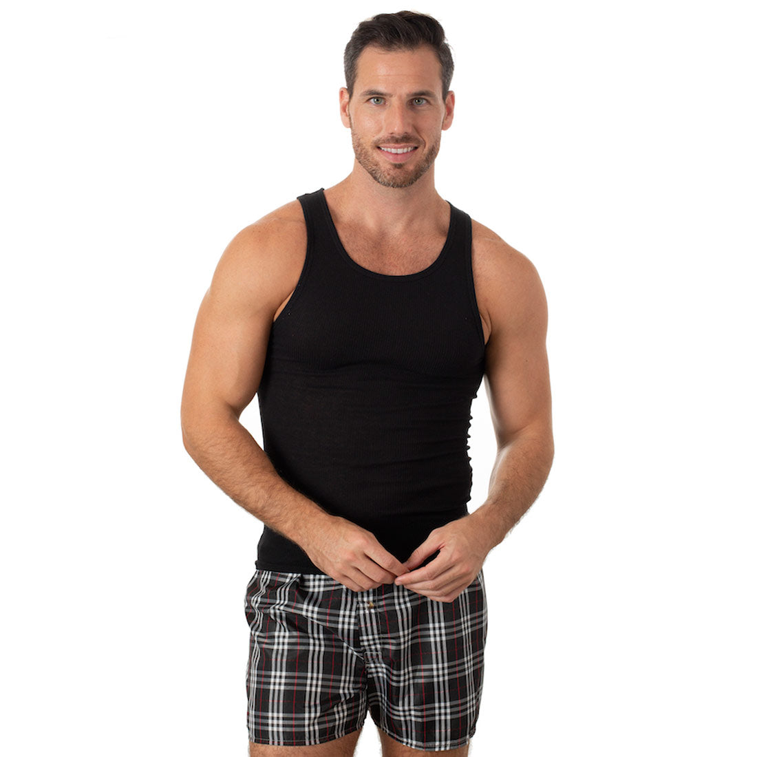 Men's A-Shirt - 3pk Assorted Color Minimum 6 Dozen - 92609
