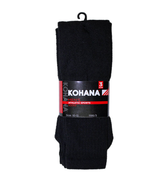 Socks - 10-13 Black Tube Socks