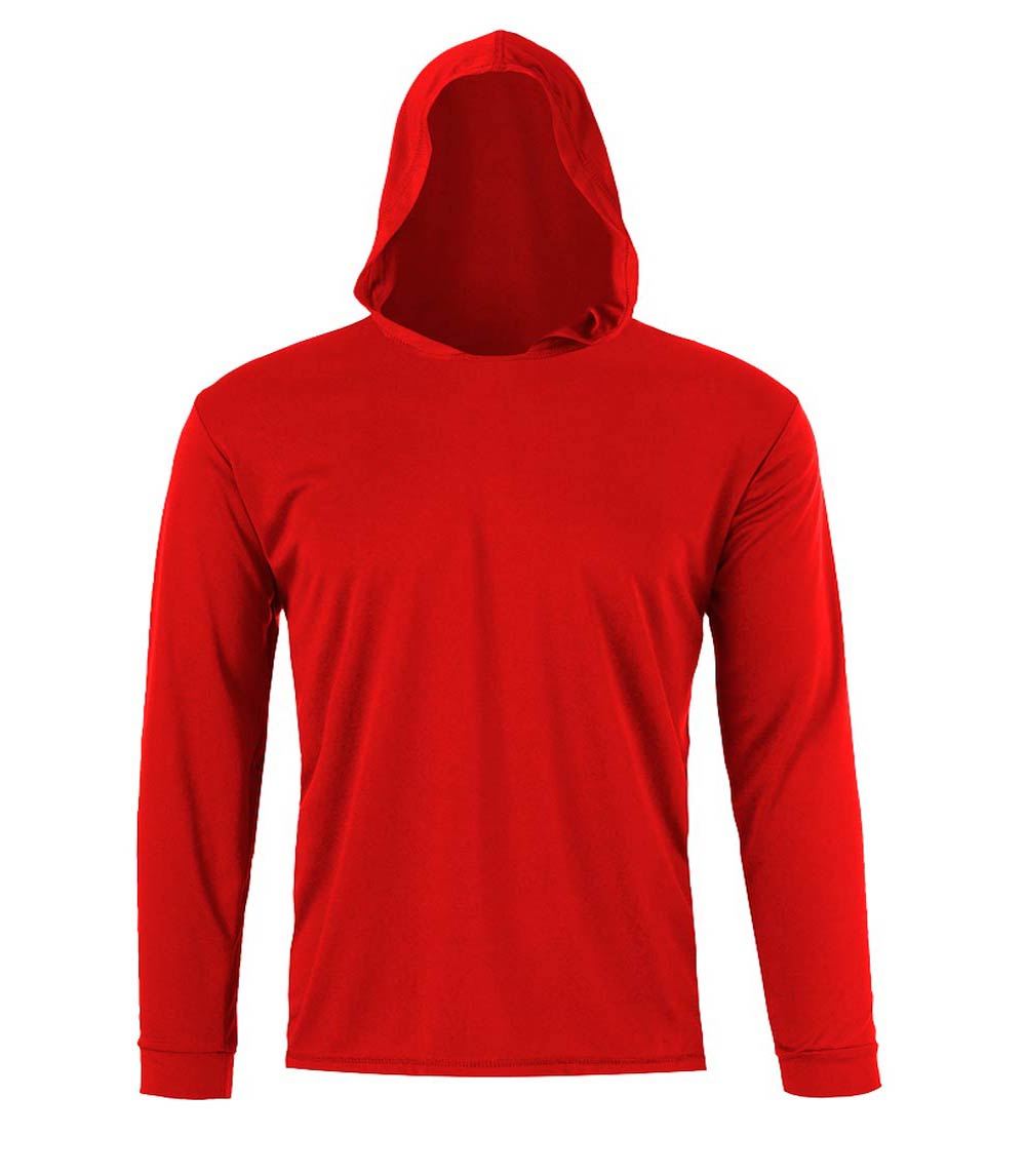 Performance L/S W Hoodie - Red - 7664509