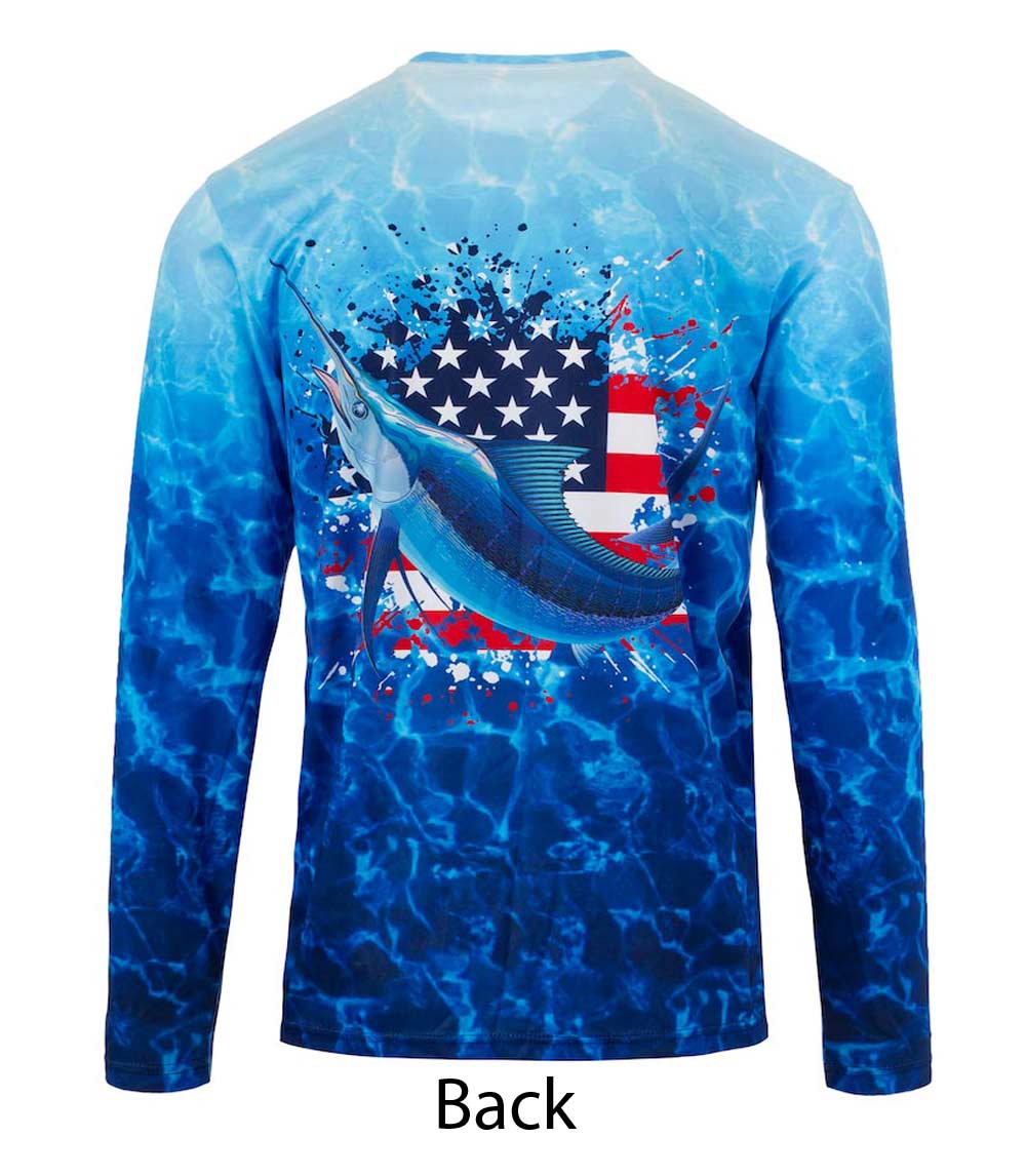 Men Performance Top Marlin Fish Graphic-7672209