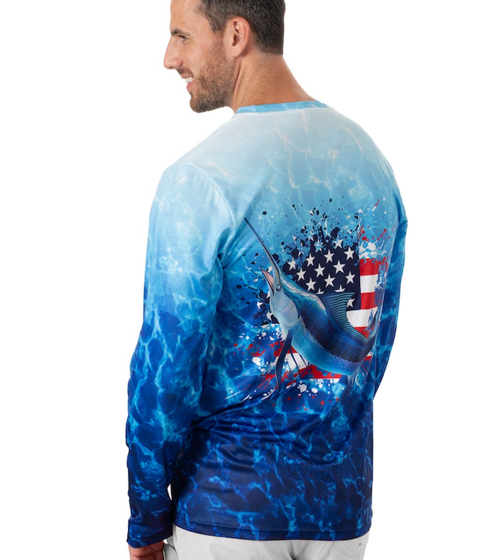 Men Performance Top Marlin Fish Graphic-7672209