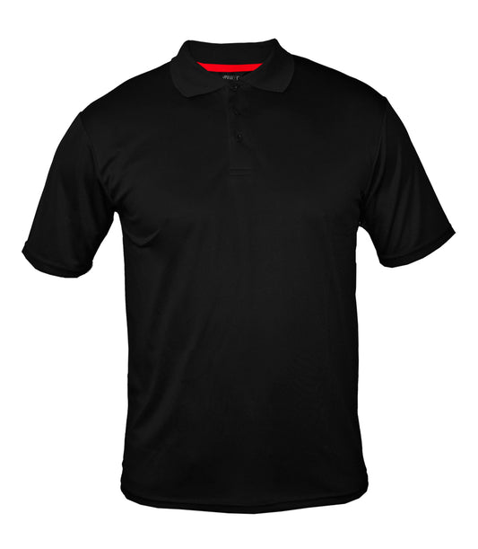 Men Performance Closed Mesh Polo Black - 7798909
