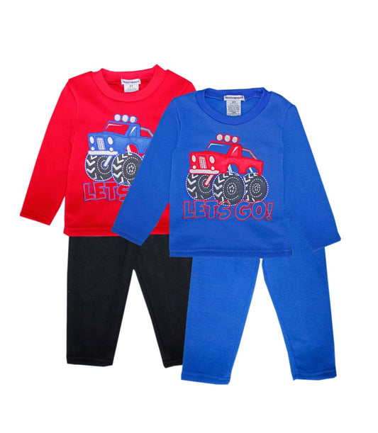 TEDDY BOOM Truck Screen Crew Neck Fleece Jogset-8225804