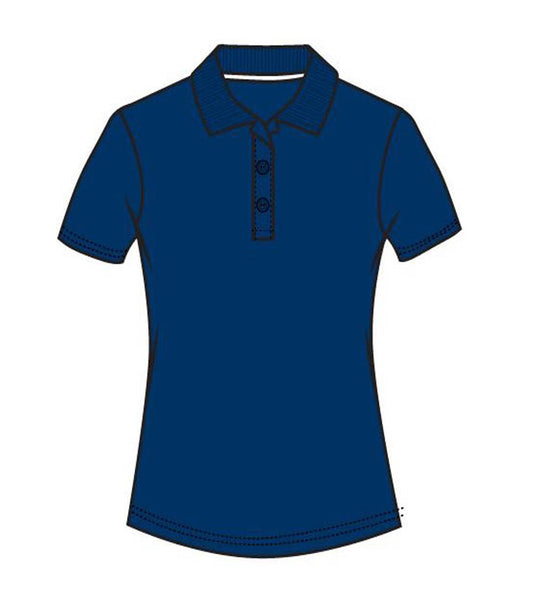 Ladies Closed Mesh Performance Polo Navy - 9169209