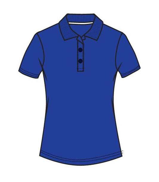 Ladies Closed Mesh Performance Polo Royal - 9171709