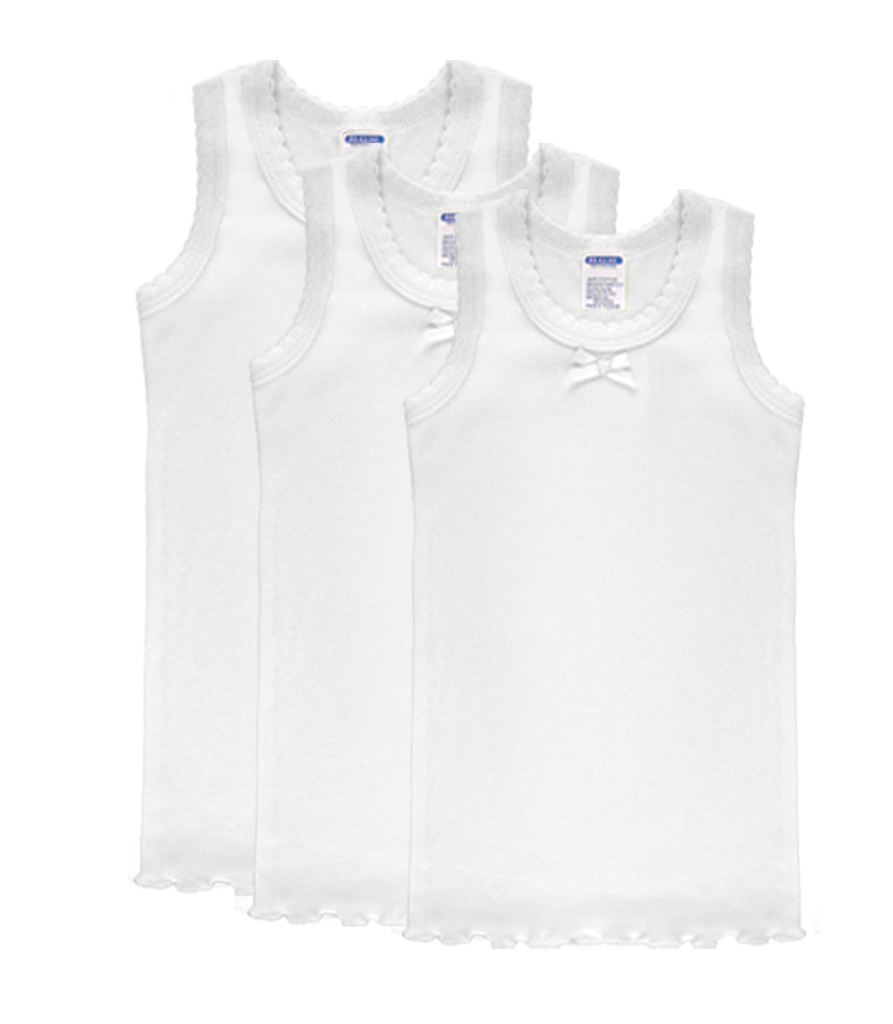 Girls Tank Tops White - Size: 8-12 - 92013 - Hemisphere Worldwide Sales Inc